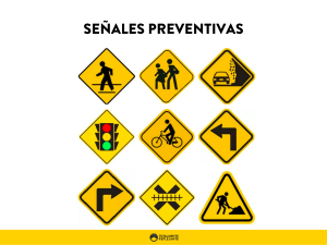 colores de las señales viales preventivas