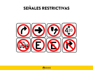 colores de las señales viales restrictivas