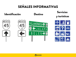 colores de las señales viales informativas